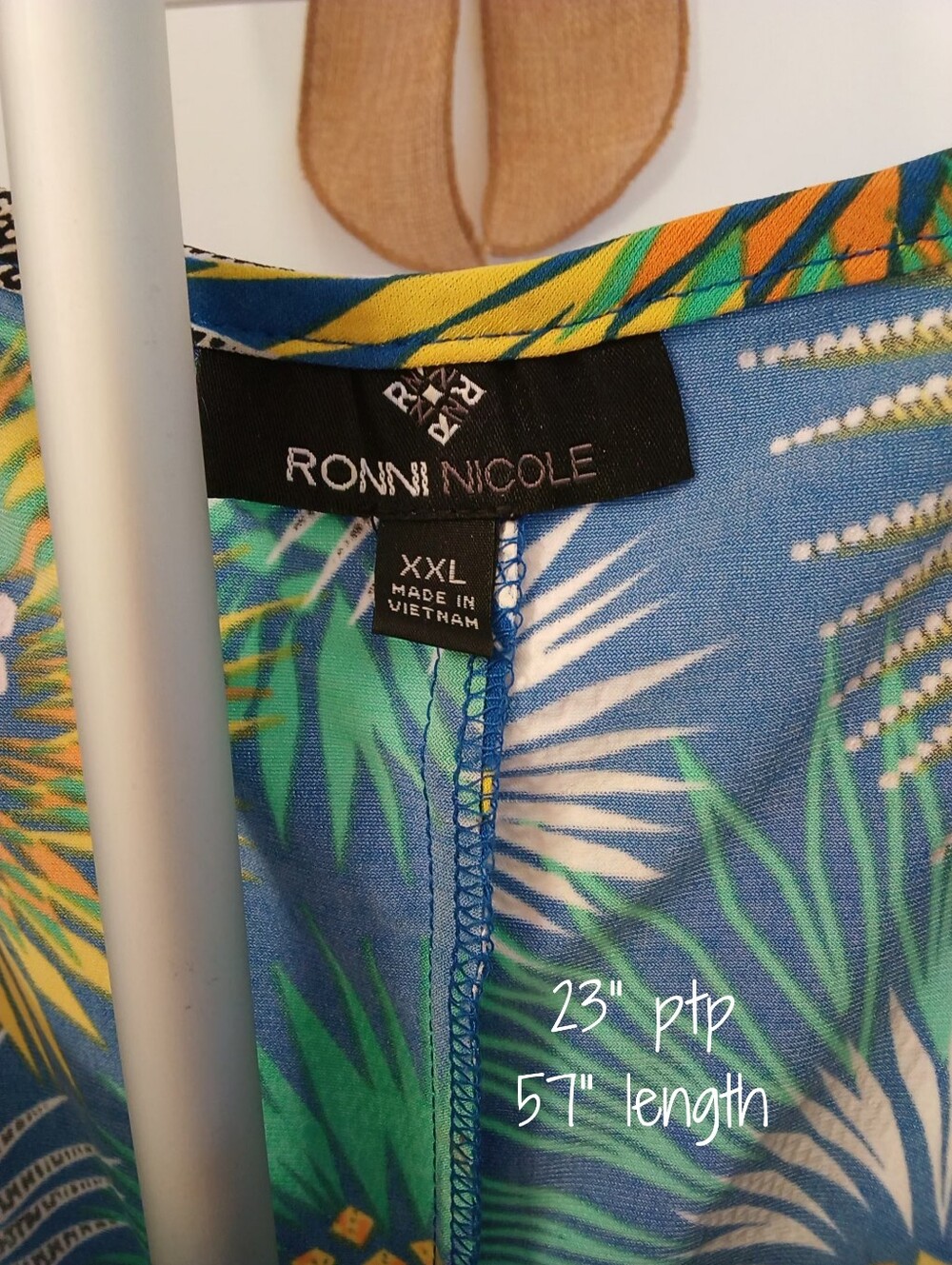 Ronni Nicole Sunburst design textured maxi dress, XXL** - Picture 7 of 7